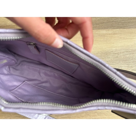 Coach Lavender Purple beige y2k shoulder bag girly vtg coquette - Picture 6 of 9